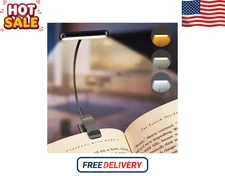 USB Rechargeable 14 LED Book Light Clip-On Reading Lamp with 3 Color Modes