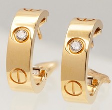 Las mejores ofertas en Aretes redonda Cartier pendientes de