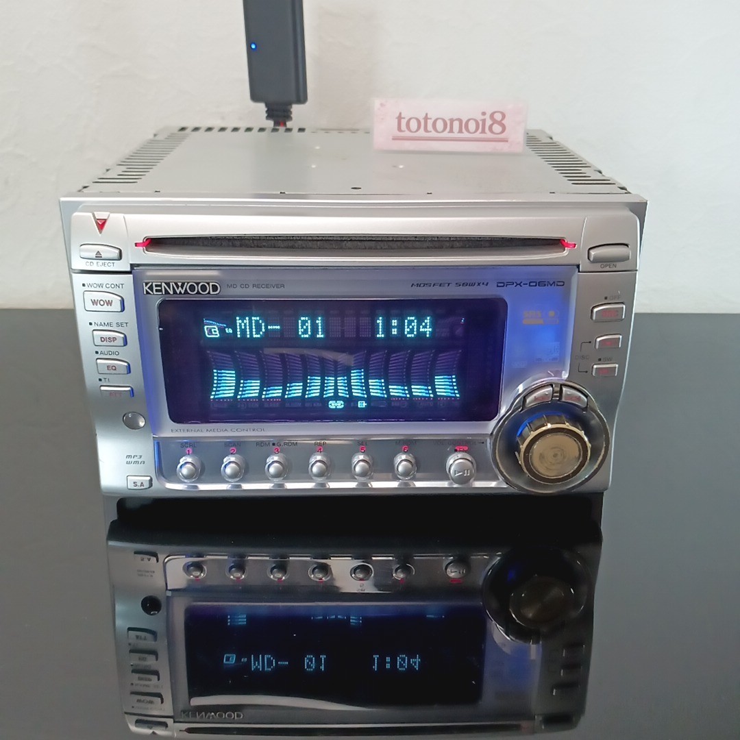 Kenwood DPX-06MD 2DIN Car Audio CD MD EQ Bluetooth JDM Vintage