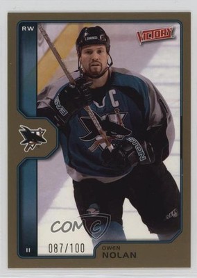 2002-03 Upper Deck Victory Gold 87/100 Owen Nolan #177 1u2