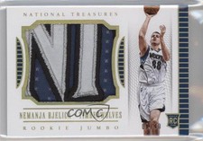 2015 National Treasures Rookie Materials /10 Nemanja Bjelica #21 Jumbo Patch 9ih