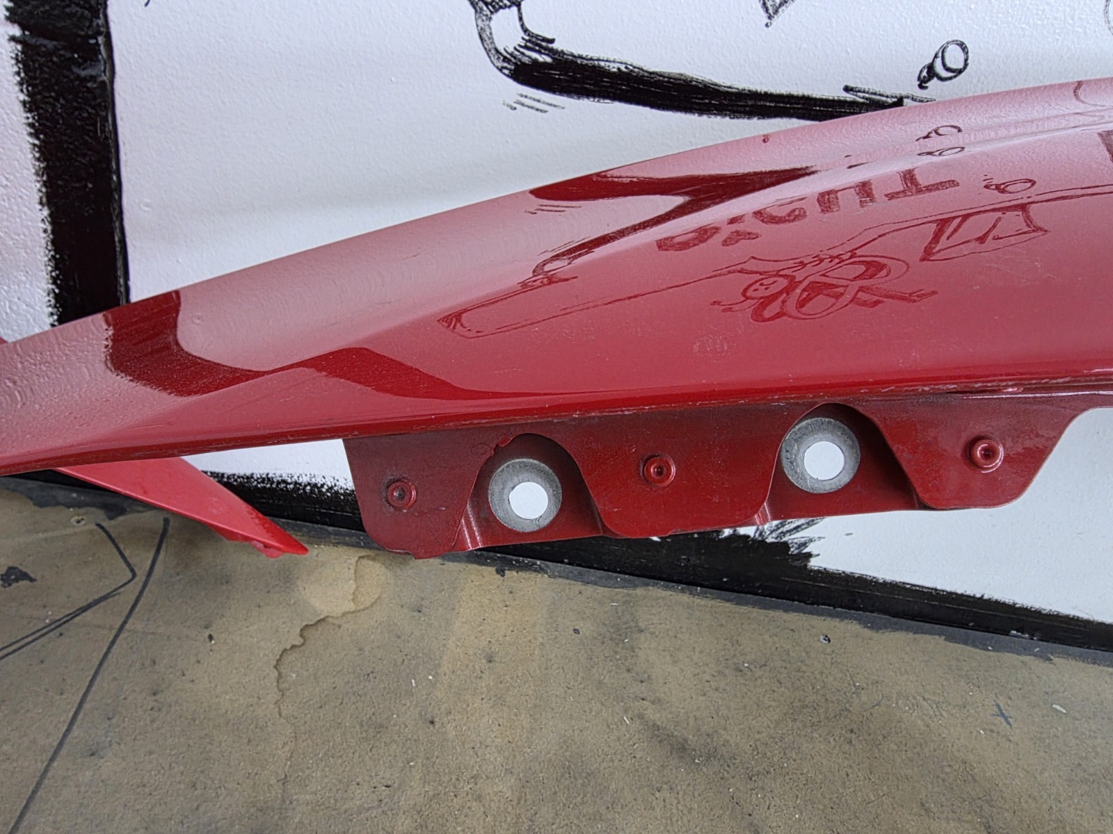 2015-2022 LAMBORGHINI HURACAN FRONT LH DRIVER SIDE FENDER  ROSSO MARS