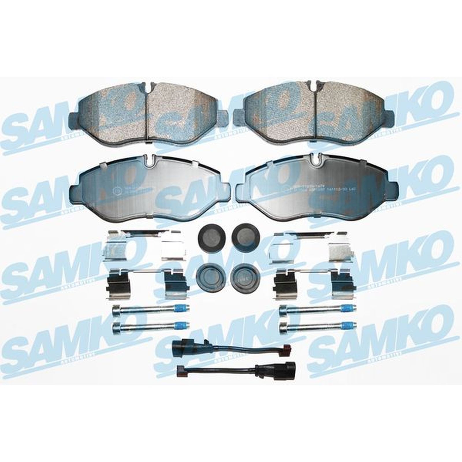1x ORIGINAL® SAMKO Bremsbelagsatz, Scheibenbremse Vorne für Iveco DAILY IV