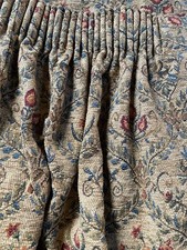 Vintage Chenille Curtains - Pencil Pleat - Hand made