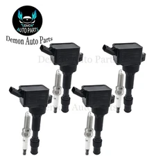 4pcs Ignition Coil and Spark Plug For 2018-2018 Hyundai Elantra GT 2.0L L4 10837