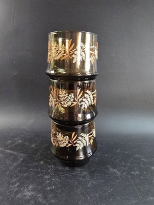 Mid Century Libbey Gläser - Bambus Stapel Lowball Glas - 3 Stück - Tiki Bar