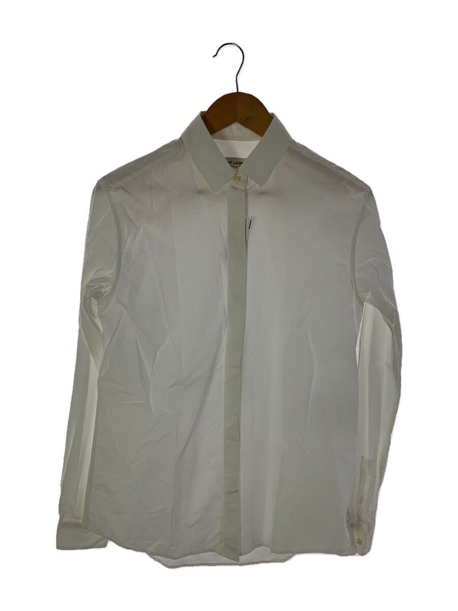 Camicia Saint Laurent altra manica lunga cotone WHT usata