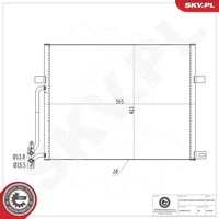 Esen SKV Kondensator Klimaanlage 86SKV244 Aluminium FüR BMW 3Er E46 Touring Z4