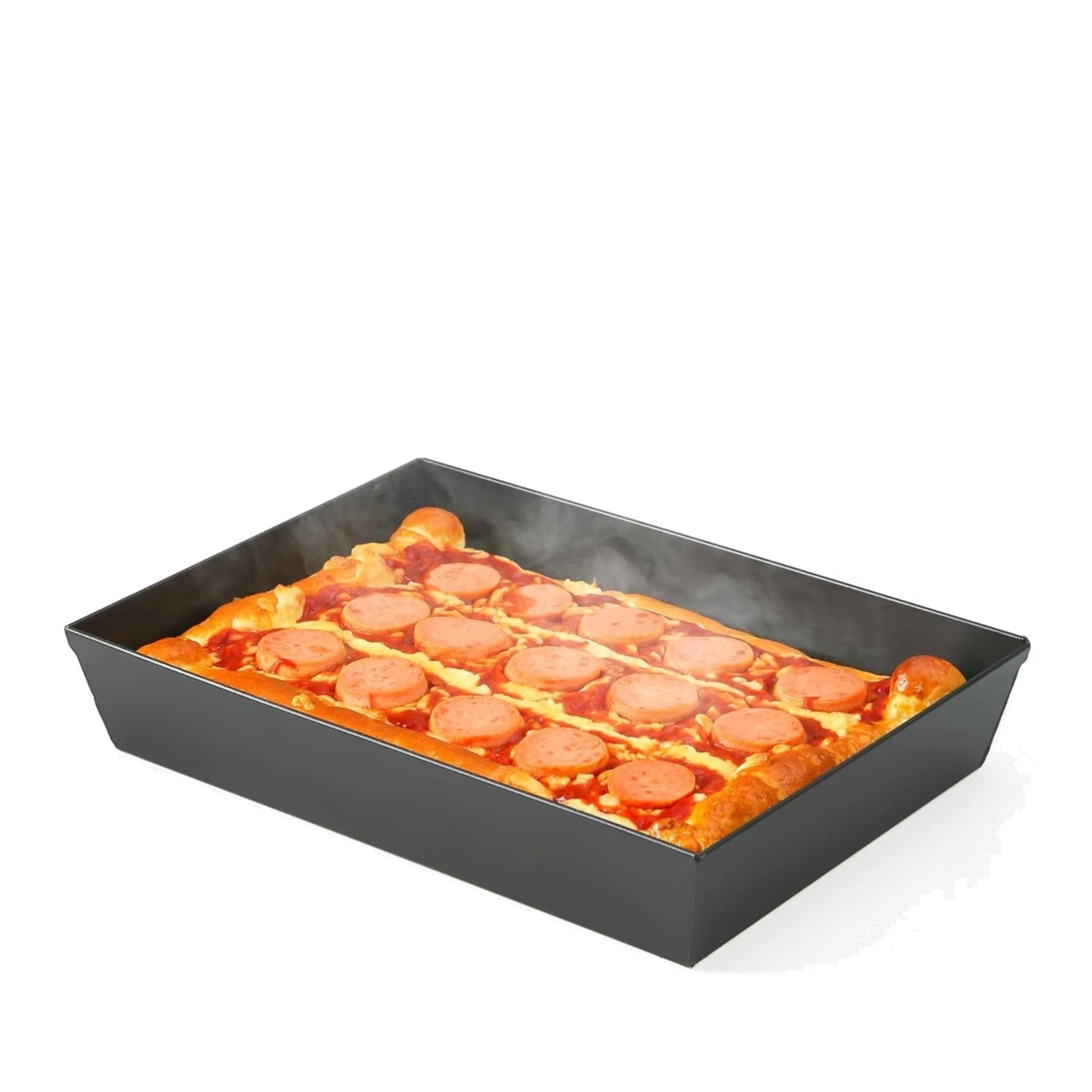 Blue Steel Detroit Pizza Pan 14x10 Non-Stick&BPA Free Heat-Resistant Up to 80...