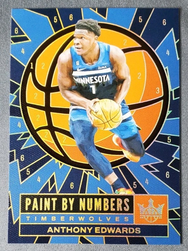 2023-24 Panini Court Kings - Paint by Numbers Anthony Edwards #17 Case Hit SSP