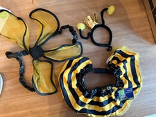 Bootique Queen Bee Dog Costume Size M 16 18" 3-Piece Halloween Pet Outfit