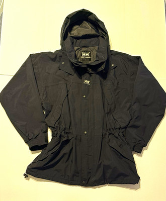 Helly Hansen Men's L Waterproof Storm Jacket Full Zip Mid-Length Jacket Pockets