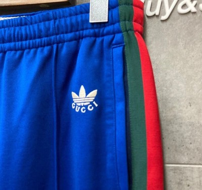 ADIDAS x GUCCI Trackpant Herren, Blau ,DEADSTOCK, Grösse M, NEU + Etikett