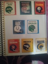 Vintage Football Card Sticker Lot