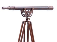 Floor Standing Antique Copper Anchormaster Telescope 65"