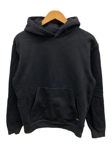 LOUIS VUITTON（LV） Felpa con cappuccio Louis Vuitton S cotone nero tinta unita RM211Q NPH HIY48W usata