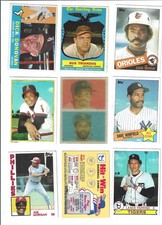 18 Vintage Baseball Cards: Dick Donovan, Gus Triandos, Eddie Murray, Rod Carew,