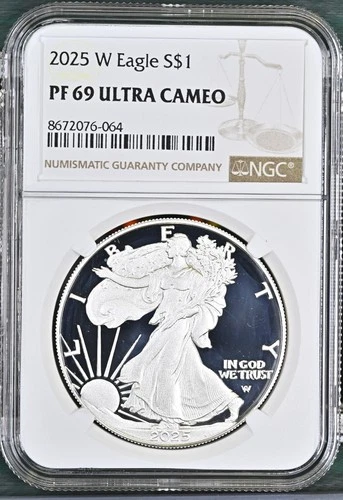 2025 Proof American Silver Eagle NGC PF69 - A340