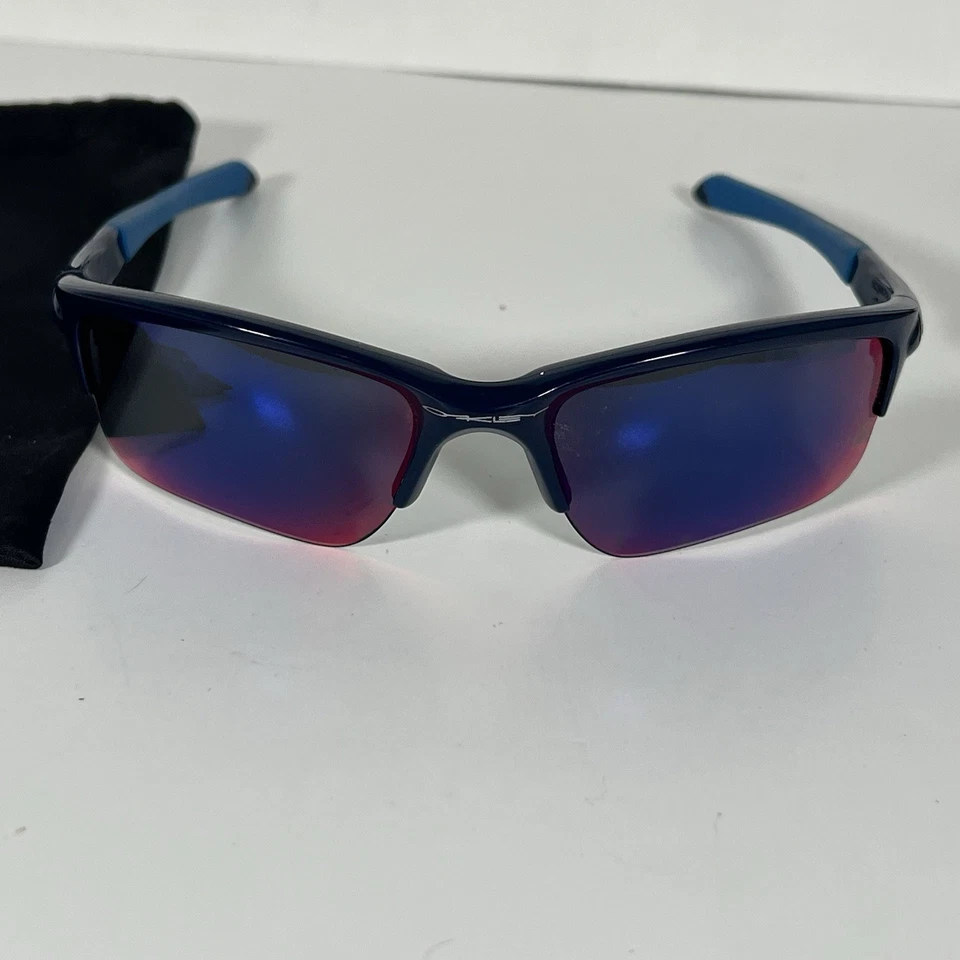 Óculos de sol Oakley Quarter Jacket 009200-04 armação marinha lente irídio vermelha positiva - Imagem 2 de 4