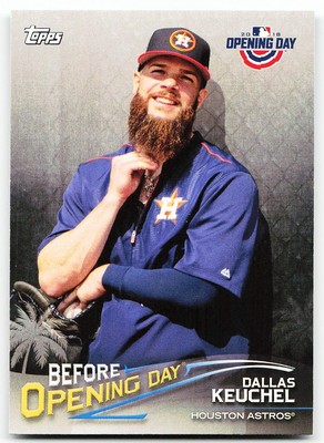   2018 Topps Opening Day #BOD-DK Dallas Keuchel Before Opening Day