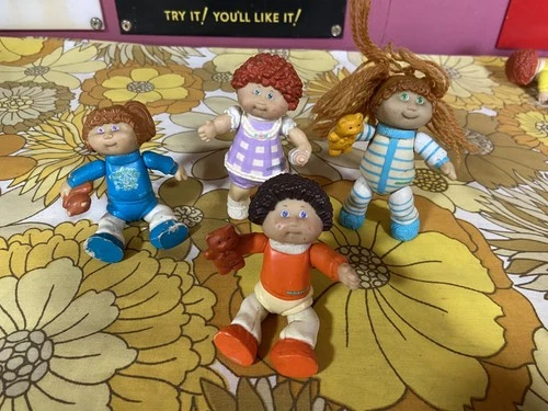 Vintage 1984 Cabbage Patch Kids Doll  Mini Figure PVC Figurines Bundle