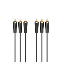 Hama 3 Cinch-Stecker Auf Cinch-Stecker, Audio-/Video-Kabel, 1,5 M