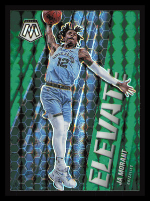 2020-21 Panini Mosaic - Elevate Ja Morant #13 Green Mosaic Prizm
