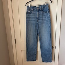 Madewell The Perfect Vintage Straight Jean Medium Indigo Wash High Rise Size 26