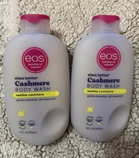 eos Shea Better Cashmere Body Wash - Vanilla Cashmere, Creamy Gel Formula, 2PK