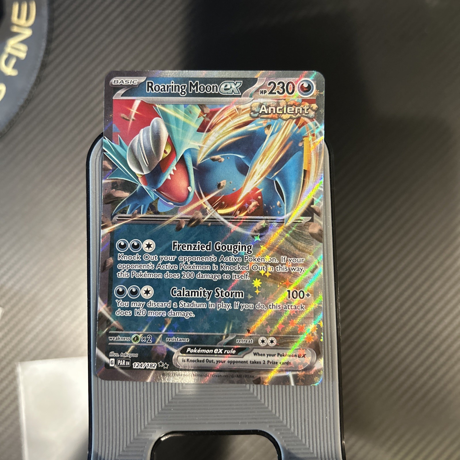 Pokémon Roaring Moon ex 124/182 PAR Paradox Rift NM