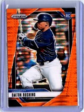 2025 Panini Prizm #291 Dalton Rushing Orange Pulsar Prizms #/399