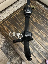 Adjustable Tactical Service Belt With  Accessories,Cuff,Light,Radio,Pepper spray