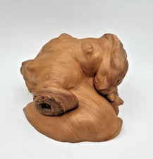 Natural Wood Burl Knot Specimen Organic Sculpture Craft Carving Rustic Decor