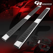 PAIR 6" ALUMINUM STEP RUNNING BOARDS FOR FOR 2007-2021 TUNDRA EXTENDED CREW CAB