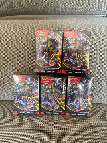 5X Pokemon TCG Pitch Black Booster Bundle - BRAND NEW & SEALED
