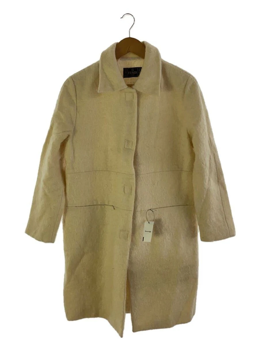 FENDI altro cappotto vintage mohair 44 lana panna 27.578087