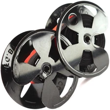 Royal Emperor Empress Typewriter Twin Metal Spools + New Black and Red Ribbon