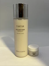 New 2 PK Tirtir Milk Skin Toner 200ml + Ceramic Cream Light 15 ml Free ship