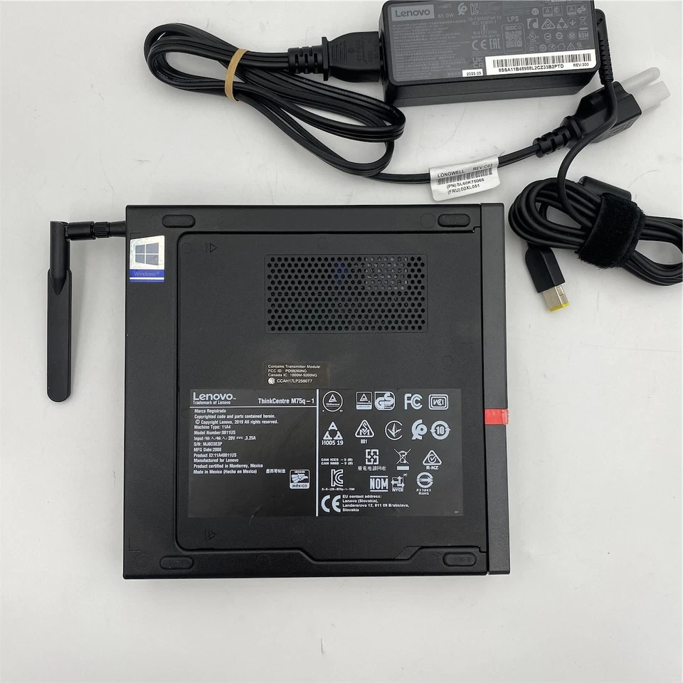 Lenovo ThinkCentre M75q AMD Ryzen 3 4350GE 8GB RAM 128GB SSD - Image 3 of 4