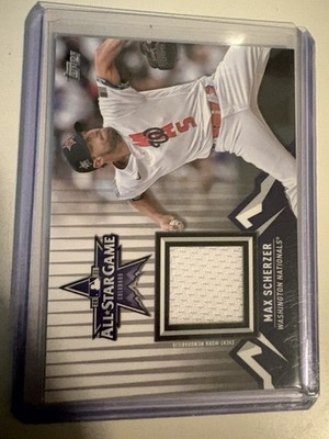 2021 Topps Update Series - All-Star Stitches Max Scherzer #ASSC-MS (MEM)