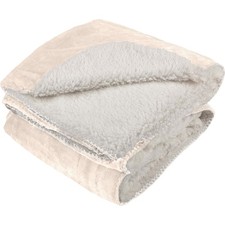 PETMAKER Dog Blanket - 80x100in Reversible Sherpa Blanket - Throw Blankets fo...