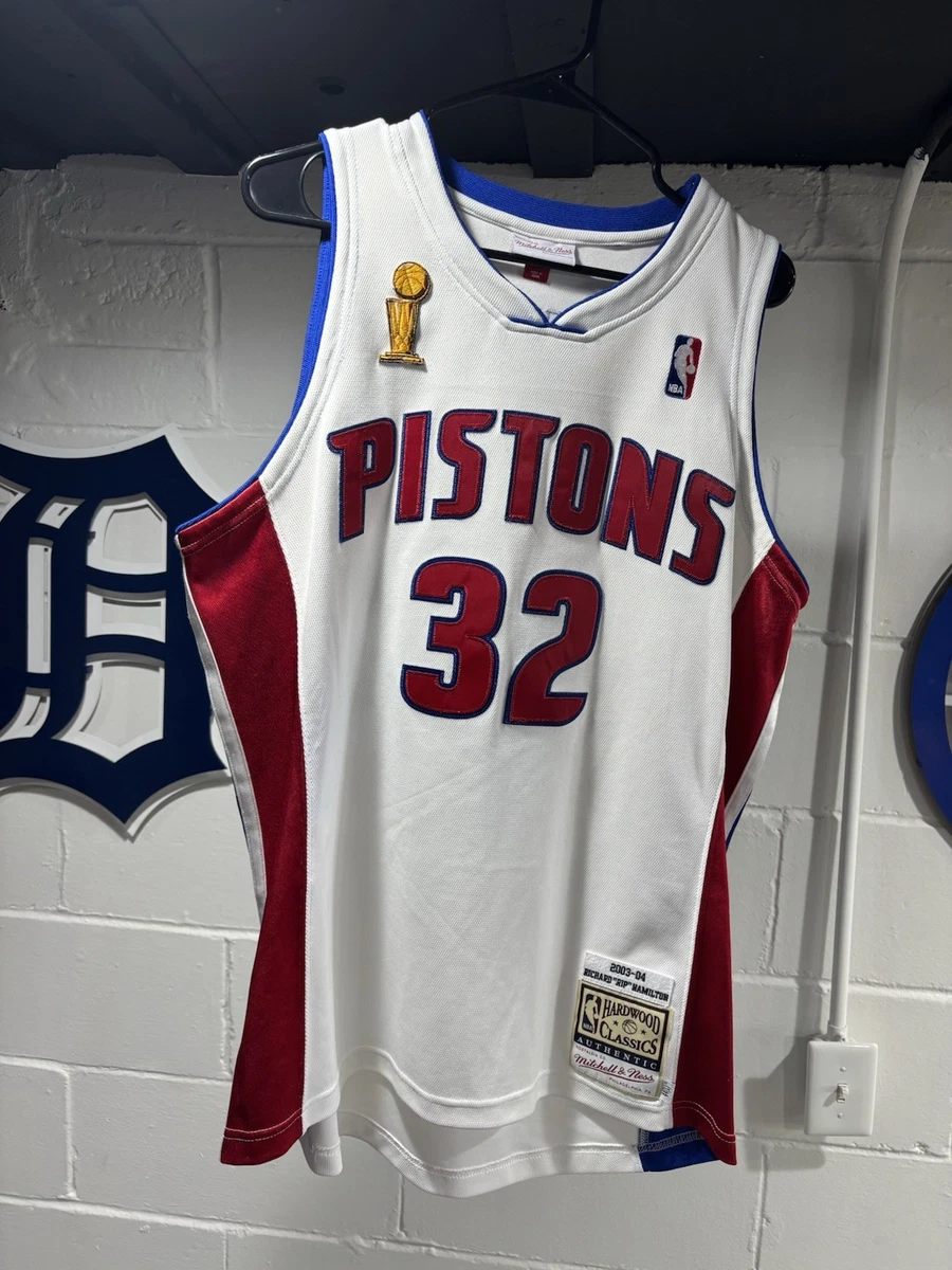 100% Authentic Richard Hamilton Mitchell Ness 03 04 Finals Pistons