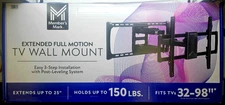 Member's Mark Full Motion Extended TV Wall Mount for 32"-90" TVs