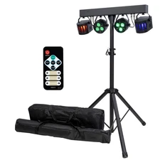 ColorKey PartyBar GO Compact Powered Par Derby Effect DJ Stage Lighting System