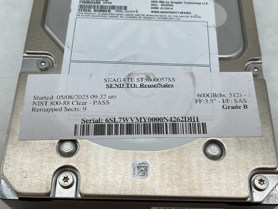 Seagate Cheetah 15K.7 ST3600057SS 600GB 3.5" SATA Internal HDD GRADE B FREE S/H - Image 4 of 4