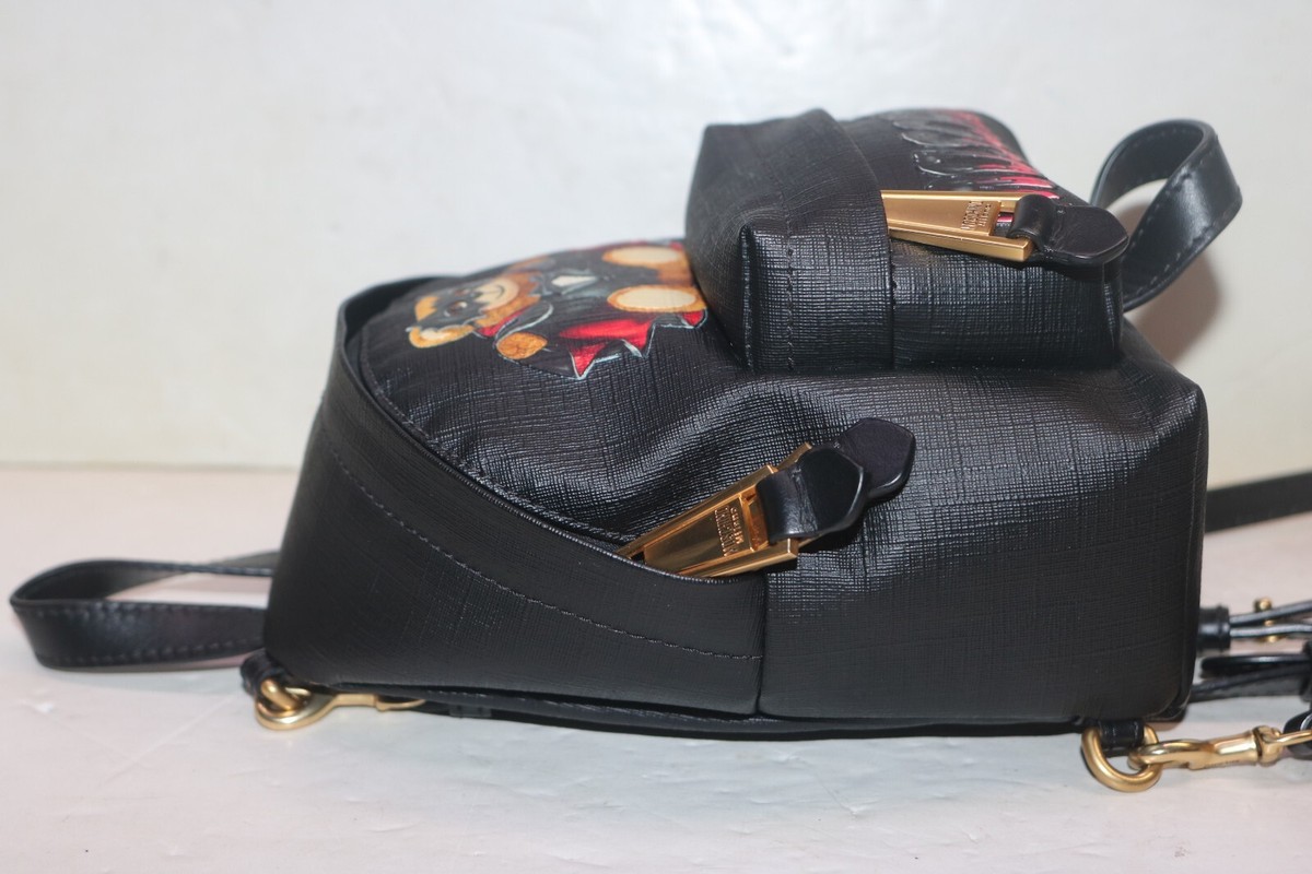 Moschino Couture Batman Teddy Bear Black Mini Backpack New Moschino Couture Batman Teddy Bear Black Mini Backpack  main image 4