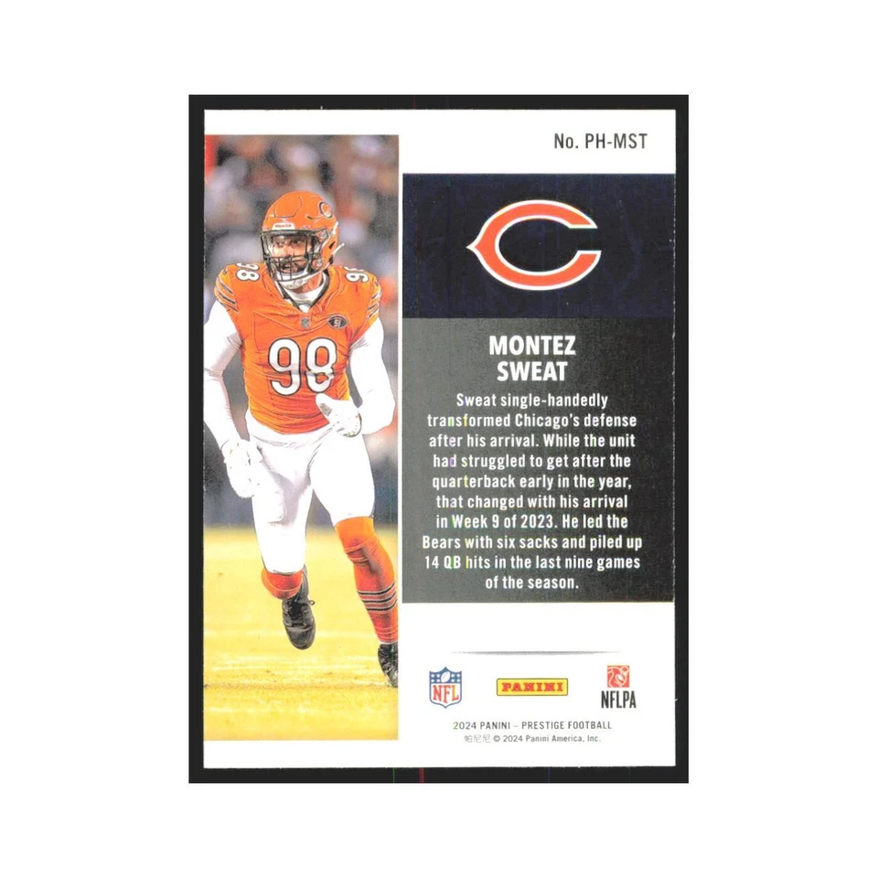 2024 Panini Prestige Montez Sweat Bears #PH-MST - Image 2 of 3