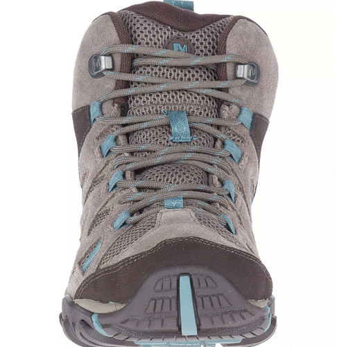 NIB WOMEN'S MERRELL J034744 DEVERTA 2 MID WATERPROOF HIKING BROWN BOOT  $140 - Picture 4 of 7