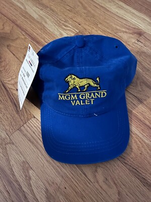 NWT MGM Grand Valet Service Embroidered Lion Casino Las Vegas NV Baseball Hat