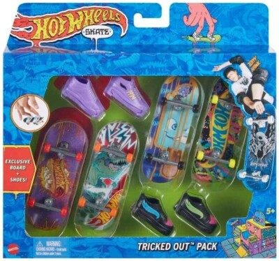 Hot Wheels Skate Tony Hawk Tricked Out Fingerboard Pack DAILY SHIPPING! 